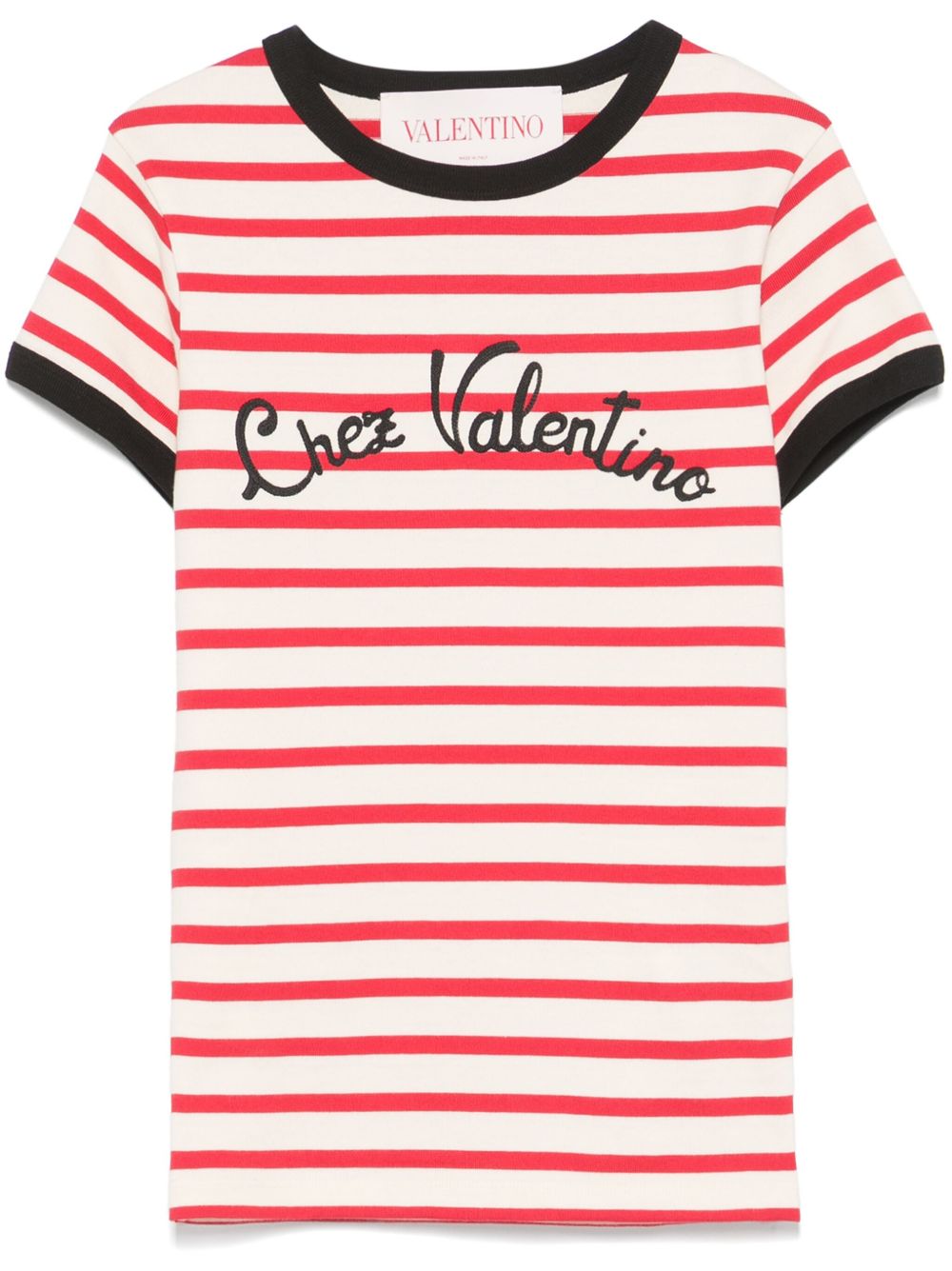 BMG24P961AS0 CHEZ VALENTINO 스트라이프 티셔츠